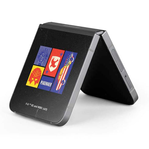 DC Comics Peacemaker Collage Galaxy Z Flip6 Skin